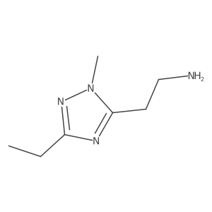 2-(3-Ethyl-1-methyl-1h-1,2,4-triazol-5-yl)ethan-1-amine Structure