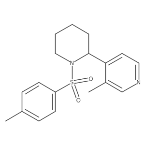 3-methyl-4-[1-(p-tolylsulfonyl)-2-piperidyl]pyridine Structure