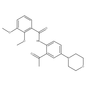 N-(2-Acetyl-4-morpholinophenyl)-2,3-dimethoxybenzamide结构式