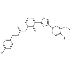 N-(4-chlorobenzyl)-2-(3-(3-(3,4-dimethoxyphenyl)-1,2,4-oxadiazol-5-yl)-2-oxopyridin-1(2H)-yl)acetamide Structure