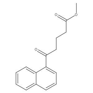 Methyl 5-(1-naphthyl)-5-oxopentanoate结构式
