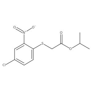 Acetic acid, ((4-chloro-2-nitrophenyl)thio)-, 1-methylethyl ester结构式