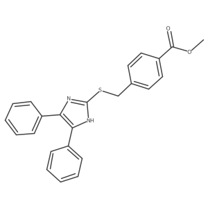 Methyl 4-{[(4,5-diphenyl-1H-imidazol-2-YL)sulfanyl]methyl}benzoate结构式