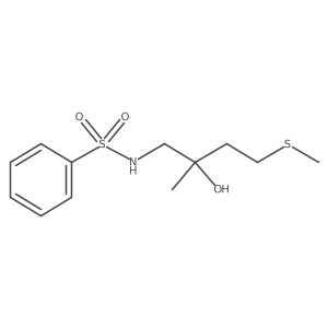 N-(2-hydroxy-2-methyl-4-(methylthio)butyl)benzenesulfonamide Structure