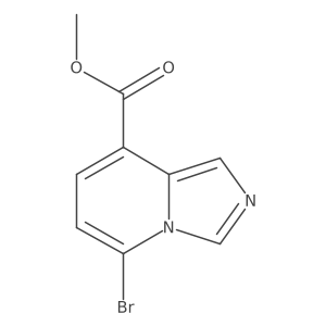 Methyl 5-bromoimidazo[1,5-a]pyridine-8-carboxylate结构式