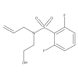n-Allyl-2,6-difluoro-n-(2-hydroxyethyl)benzenesulfonamide Structure