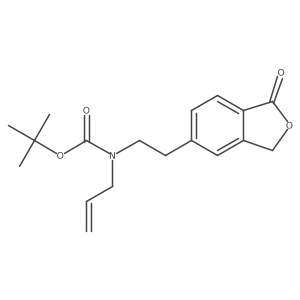 tert-Butyl allyl[2-(1-oxo-1,3-dihydro-2-benzofuran-5-yl)ethyl]carbamate Structure