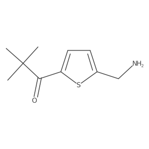 1-[5-(aminomethyl)-2-thienyl]-2,2-dimethyl-propan-1-one结构式