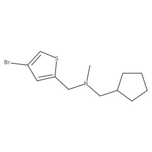 [(4-Bromothiophen-2-yl)methyl](cyclopentylmethyl)methylamine结构式