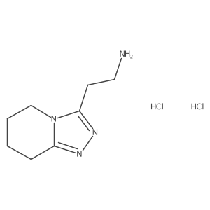 2-{5H,6H,7H,8H-[1,2,4]triazolo[4,3-a]pyridin-3-yl}ethan-1-amine dihydrochloride结构式