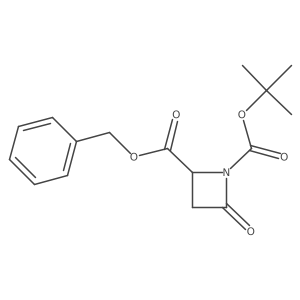 2-Benzyl 1-(tert-butyl) (S)-4-oxoazetidine-1,2-dicarboxylate结构式