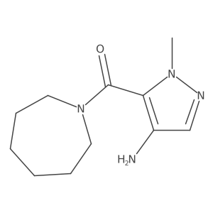 5-(azepane-1-carbonyl)-1-methyl-1H-pyrazol-4-amine Structure