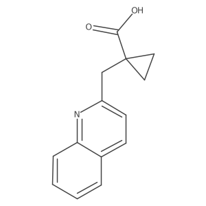 1-[(Quinolin-2-yl)methyl]cyclopropane-1-carboxylic acid结构式