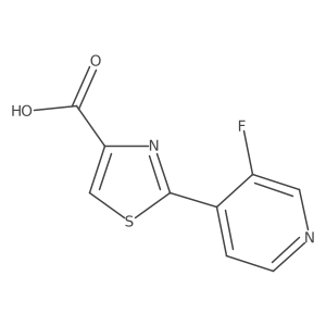 2-(3-Fluoropyridin-4-yl)thiazole-4-carboxylic acid Structure
