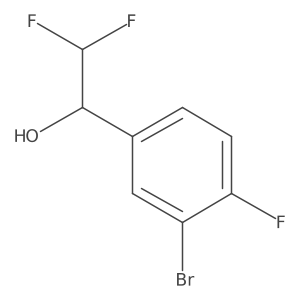 1-(3-bromo-4-fluoro-phenyl)-2,2-difluoro-ethanol Structure