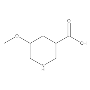 5-Methoxypiperidine-3-carboxylic acid结构式