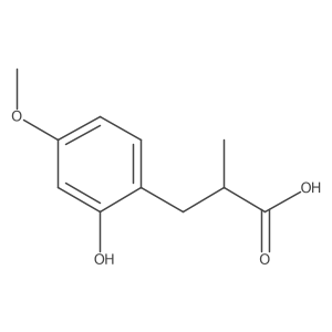 3-(2-Hydroxy-4-methoxyphenyl)-2-methylpropanoic acid Structure