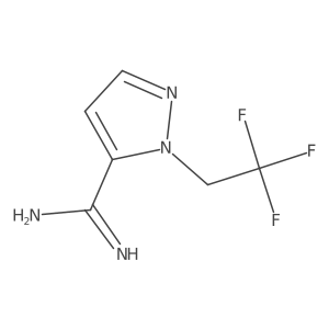 1-(2,2,2-Trifluoroethyl)-1H-pyrazole-5-carboximidamide结构式