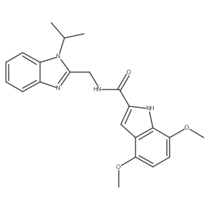 4,7-dimethoxy-N-{[1-(propan-2-yl)-1H-benzimidazol-2-yl]methyl}-1H-indole-2-carboxamide Structure
