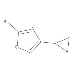 2-Bromo-4-cyclopropyl-1,3-oxazole Structure