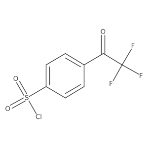 4-(Trifluoroacetyl)benzene-1-sulfonyl chloride Structure
