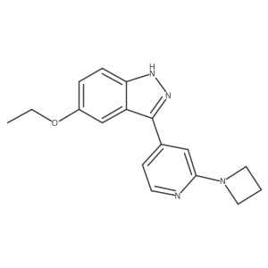 3-[2-(1-Azetidinyl)-4-pyridinyl]-5-ethoxy-1H-indazole Structure