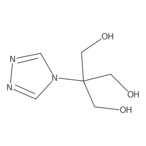 2-(Hydroxymethyl)-2-(4H-1,2,4-triazol-4-yl)propane-1,3-diol结构式