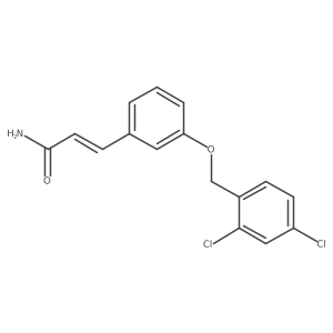 2-Propenamide, 3-[3-[(2,4-dichlorophenyl)methoxy]phenyl]- Structure