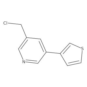 3-(Chloromethyl)-5-(3-thienyl)pyridine结构式