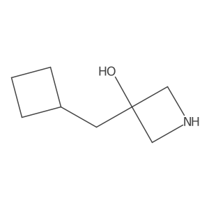 3-(Cyclobutylmethyl)azetidin-3-ol结构式