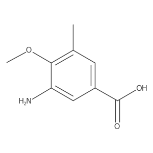 3-Amino-4-methoxy-5-methylbenzoic acid结构式