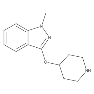 1-methyl-3-(piperidin-4-yloxy)-1H-indazole Structure