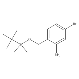 5-Bromo-2-{[(tert-butyldimethylsilyl)oxy]methyl}aniline Structure