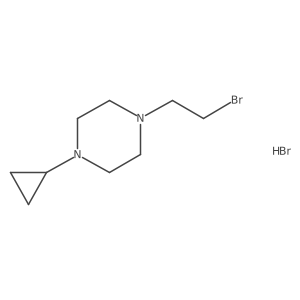 1-(2-Bromoethyl)-4-cyclopropylpiperazine hydrobromide Structure