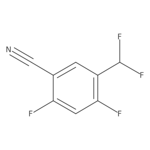 5-(Difluoromethyl)-2,4-difluorobenzonitrile结构式