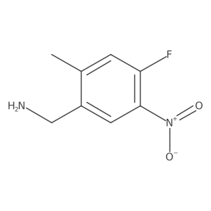 (4-Fluoro-2-methyl-5-nitrophenyl)methanamine Structure
