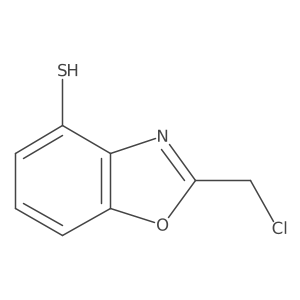2-(Chloromethyl)-4-mercaptobenzo[d]oxazole结构式