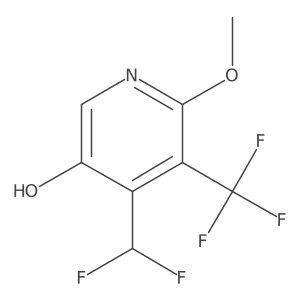 4-(Difluoromethyl)-6-methoxy-5-(trifluoromethyl)pyridin-3-ol结构式