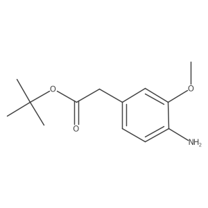 Tert-butyl 4-amino-3-methoxyphenylacetate结构式