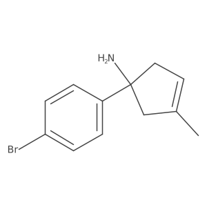 1-(4-Bromophenyl)-3-methylcyclopent-3-enamine Structure