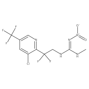 N'-{2-[3-chloro-5-(trifluoromethyl)pyridin-2-yl]-2,2-difluoroethyl}-N-methyl-N''-nitroguanidine Structure
