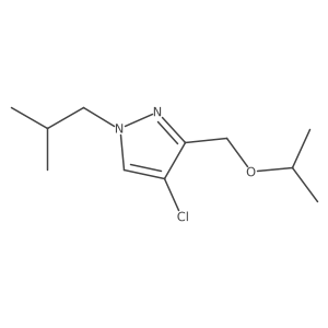 4-chloro-1-isobutyl-3-(isopropoxymethyl)-1H-pyrazole Structure