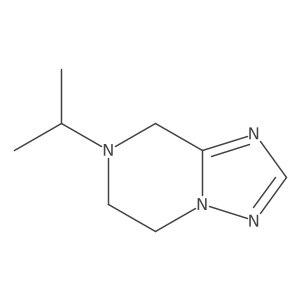 7-Isopropyl-5,6,7,8-tetrahydro-[1,2,4]triazolo[1,5-a]pyrazine结构式