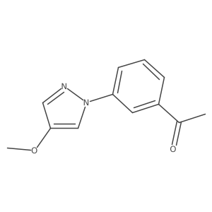 1-[3-(4-methoxy-1H-pyrazol-1-yl)phenyl]ethan-1-one结构式