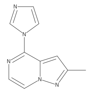 4-(1H-imidazol-1-yl)-2-methylpyrazolo[1,5-a]pyrazine结构式
