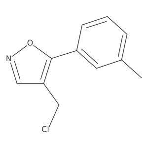 4-(Chloromethyl)-5-(m-tolyl)isoxazole Structure