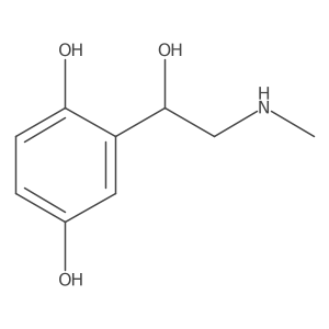 2-[1-Hydroxy-2-(methylamino)ethyl]benzene-1,4-diol结构式