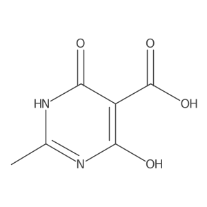 4-Hydroxy-2-methyl-6-oxo-1,6-dihydropyrimidine-5-carboxylic acid结构式