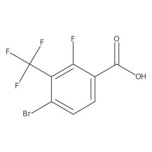 4-Bromo-2-fluoro-3-(trifluoromethyl)benzoic acid结构式