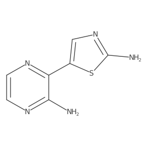 5-(3-Aminopyrazin-2-yl)thiazol-2-amine Structure